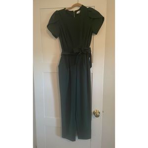 Calvin Klein Green Tulip Sleeve Jumpsuit